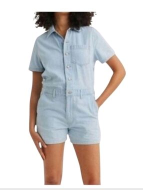 Levi's Denim Shortalls Romper Size Medium